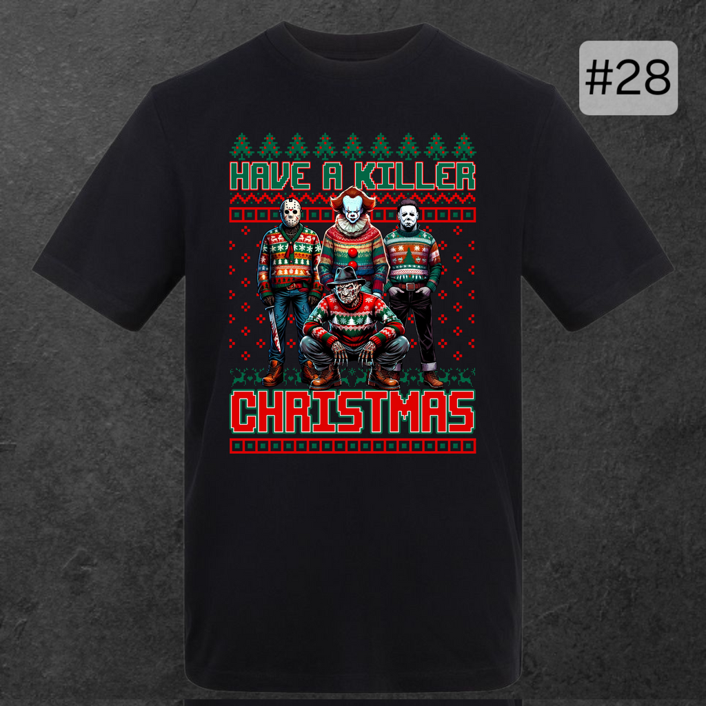 Killer Xmas Tees (28 Designs)